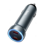 Автомобильное зарядное устройство Hoco Z54B PD60W(2C) (metal grey)