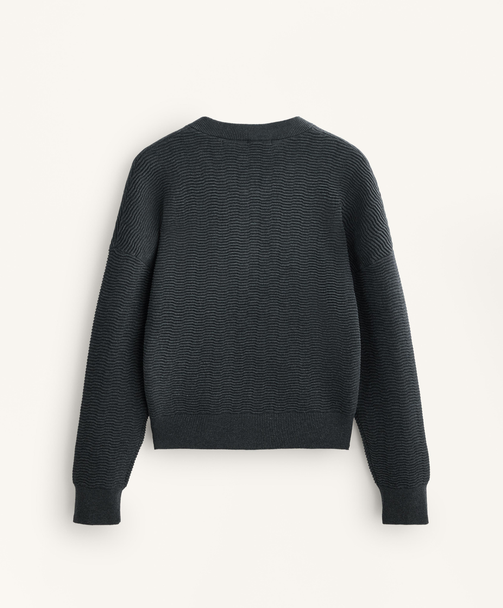 Oysho Куртка из рельефной ткани на молнии, темно-серый