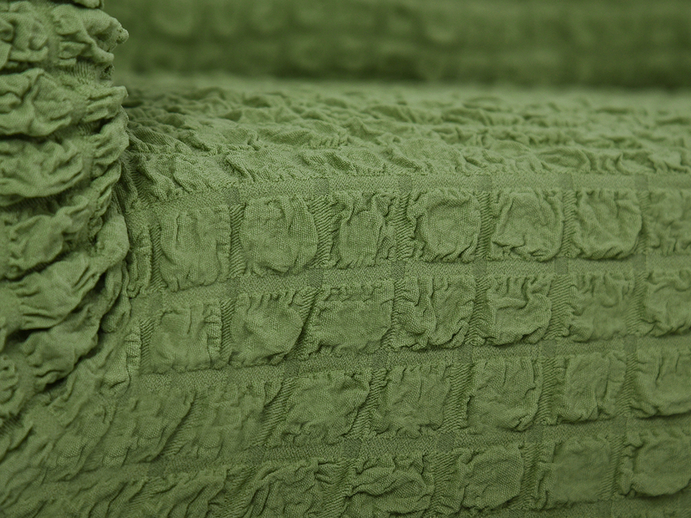 Комплект чехлов на диван и 2 кресла без оборки, цвет Зеленый светлый