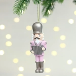 Подвеска «Сказочный солдат» 3,5*2*10 см, Розовый/шампань (микс)