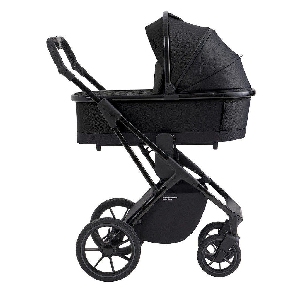 Коляска 4 в 1 Sweet Baby SBL Massimo + автокресло Elegante Plus с базой i-Size ISOFIX DK780 Black