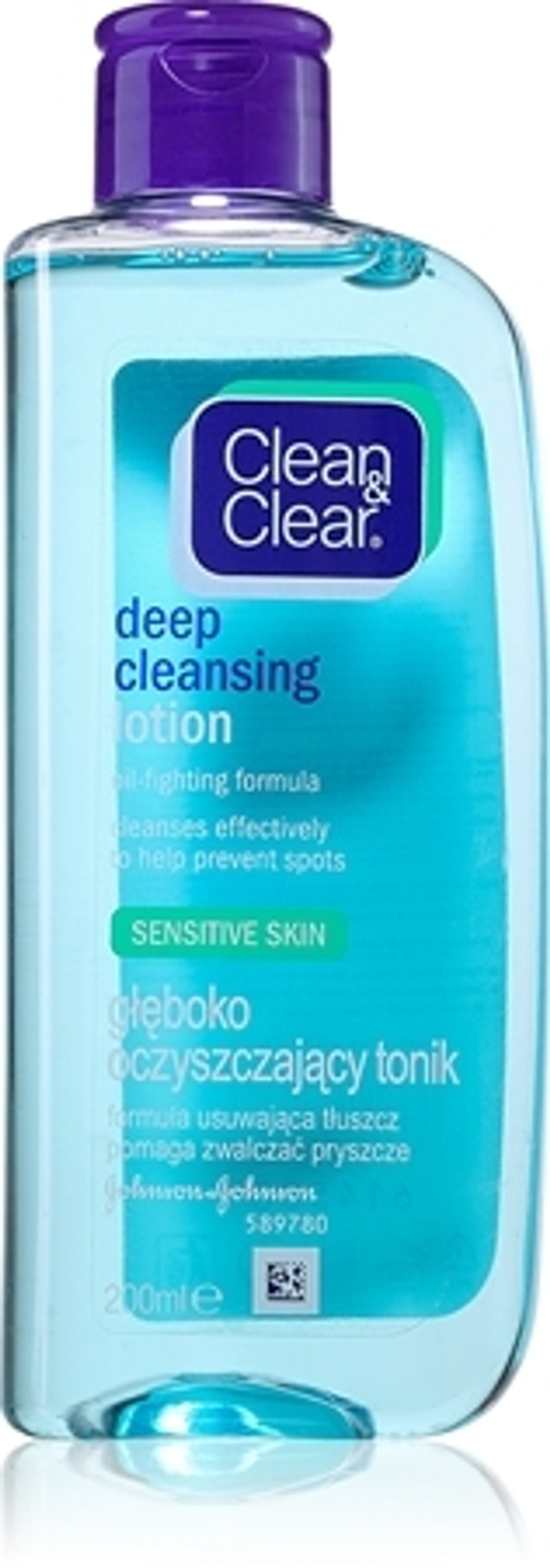 Clean & Clear Deep Cleansing - Жидкость для глубокого очищения чувствительной кожи. / 200 ml / GTIN 8002110326966