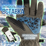 Перчатки утепленные на флисе, сенсорные TOUCH SCREEN, осень-зима, цвет камуфляж, XL-XXL