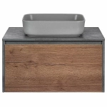 Тумба с раковиной Vincea Mesa 800 T.Oak + Beton
