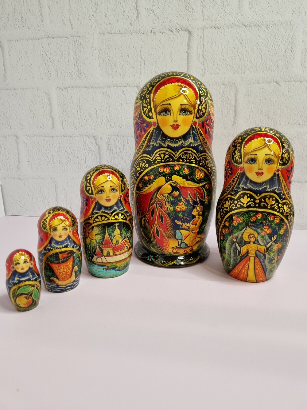 Матрешка 18см "Жар-птица" 5 мест