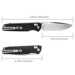 Нож складной SRM 258L-GB Terrier Satin (D2, Black G10)