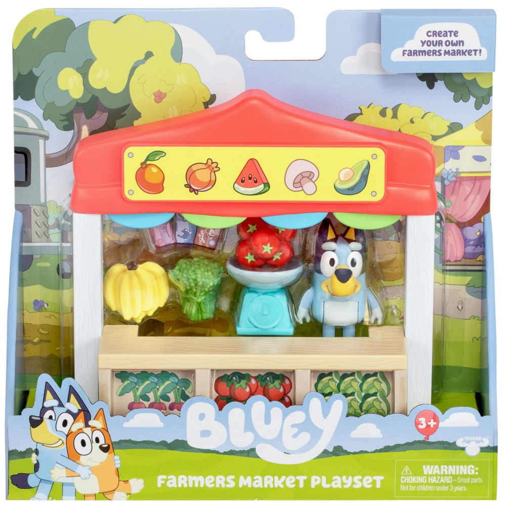 Bluey Blue - Магазин продуктовый Набор с фигуркой собачки и аксессуарами BLU17555