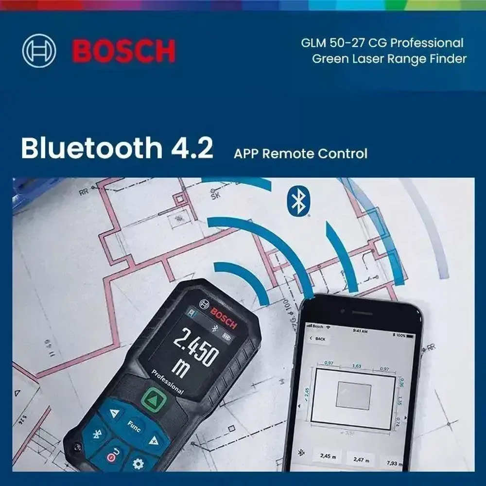 Лазерный дальномер BOSCH GLM 50-27 CG