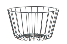Корзина для фруктов D24XH14,5CM, металл, цвет черный