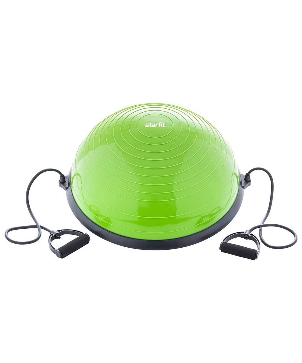 Полусфера "BOSU" GB-501 с эспандерами, с насосом, зеленый