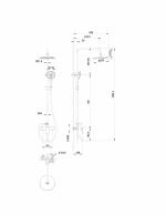Душевая система WONZON & WOGHAND Line WW-AE3354-MB черный матовый