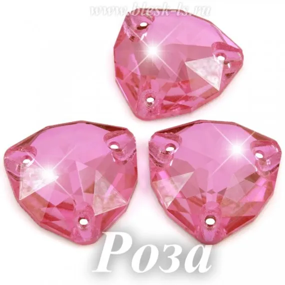 Пришивной триллиант Dongzhou с 3 отверстиями, Роза