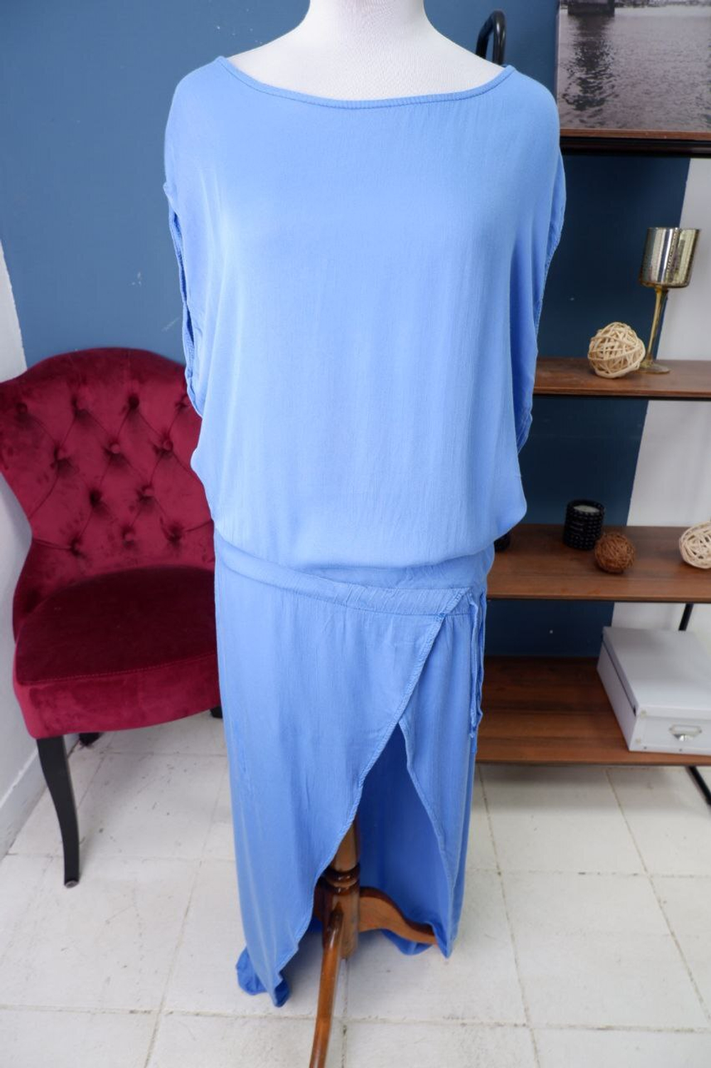 Платье ассиметричное макси 46-48 размер