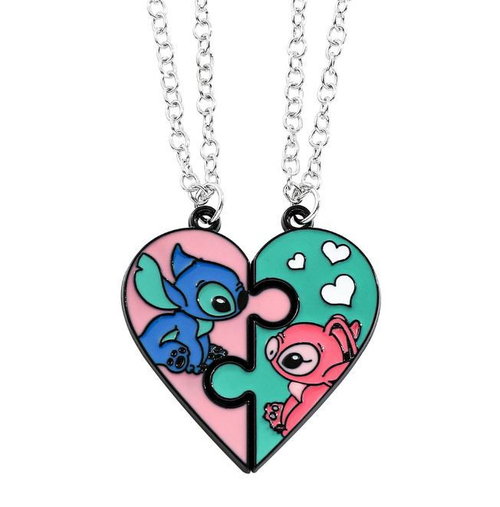 Парные подвески "Angel with Stitch"