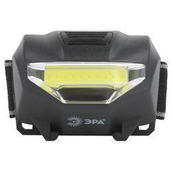 Фонарь налобный светодиодный ЭРА GB-501 Блэкджек на батарейках мощный яркий 3 режима черный