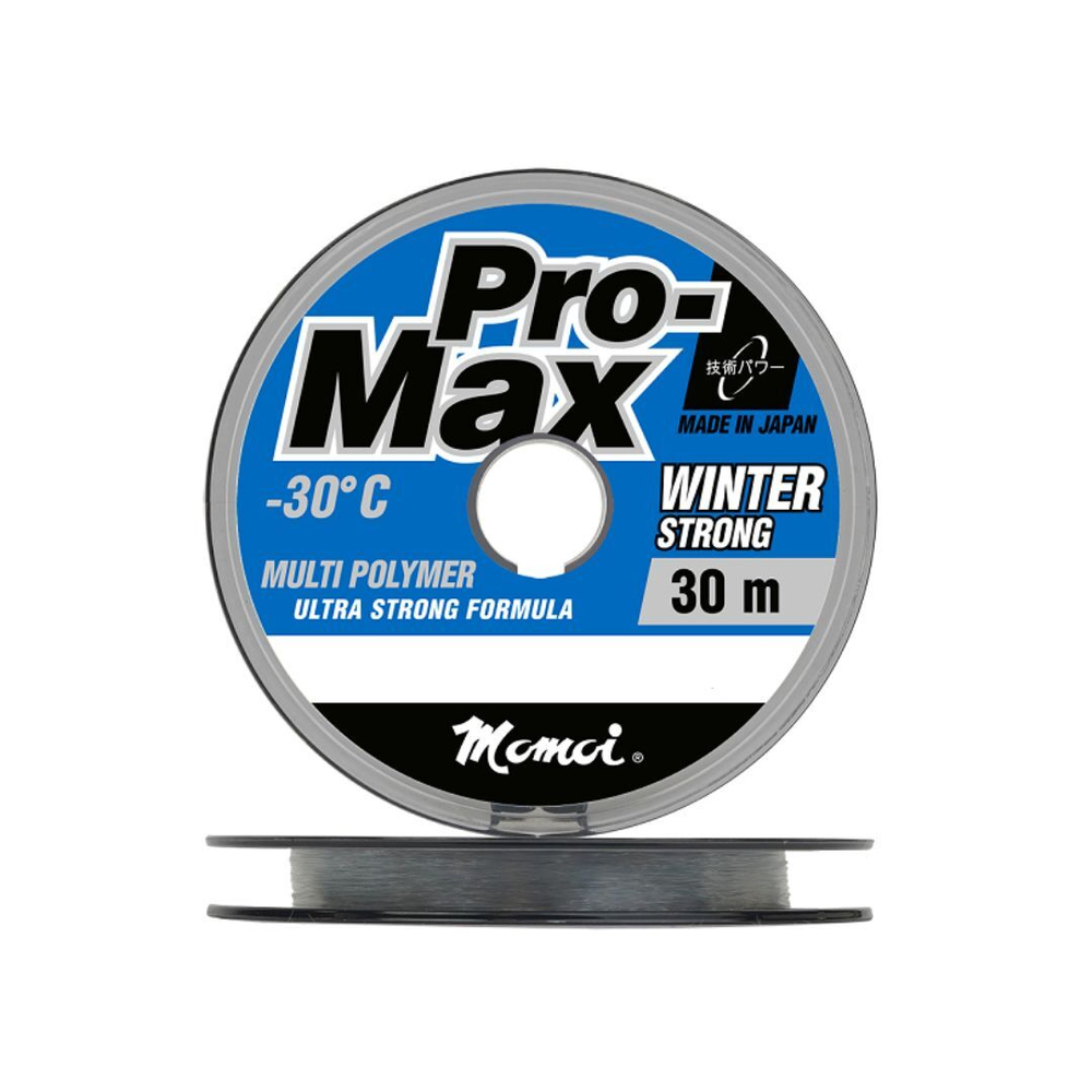 Монофильная леска для рыбалки Momoi Pro-Max Winter Strong 0,14 мм, 2,7 кг, 30 м, прозрачная, 1 штука. Товар уцененный