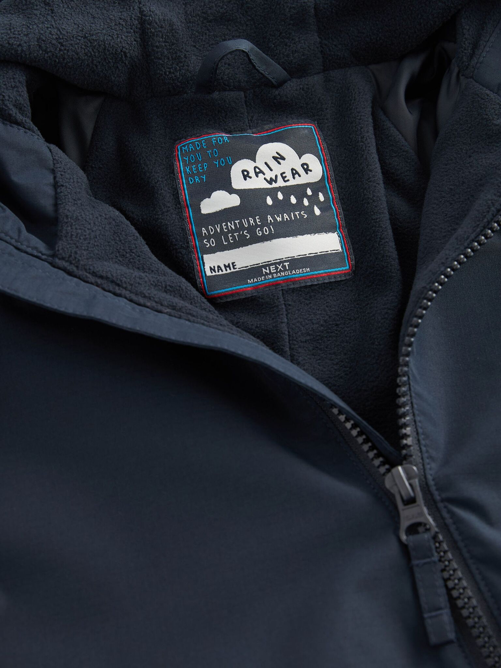 Комбинезон непромокаемый с капюшоном для мальчика Next N02-240, Темно-синий