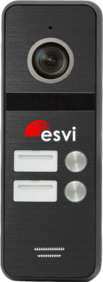 EVJ-BW8-2(b) вызывная CVBS панель на два абонента к видеодомофону, 600ТВЛ , цвет черный