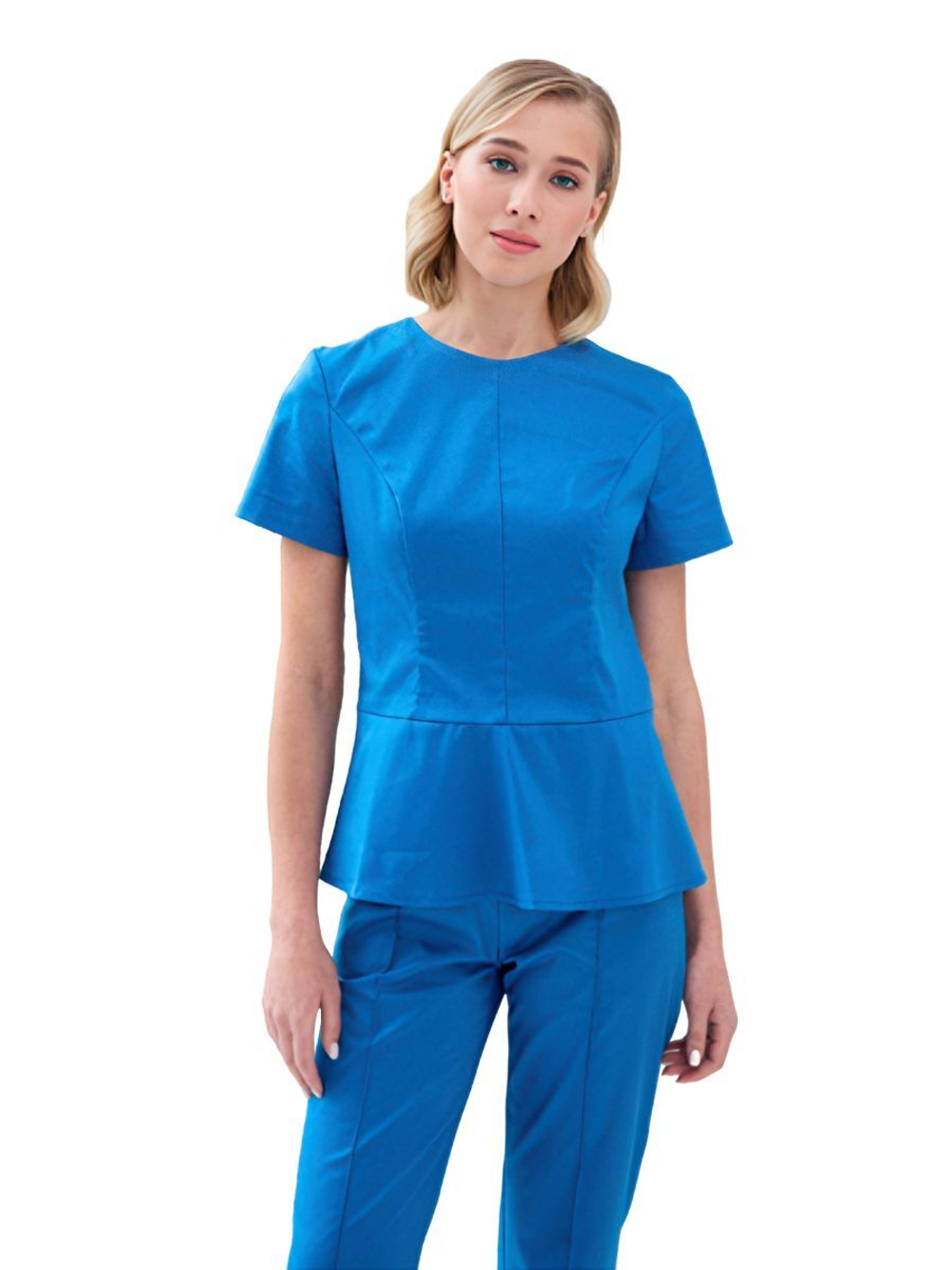 Туника медицинская женская Dr. Nice DRN477 "Алекс", с коротким рукавом, розовый, 42