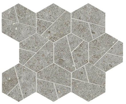 Мозаика Boost Stone Grey Mosaico Hex