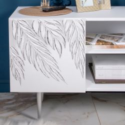 Тумба под ТВ Тропик 155см Стайл Айс Сильвер