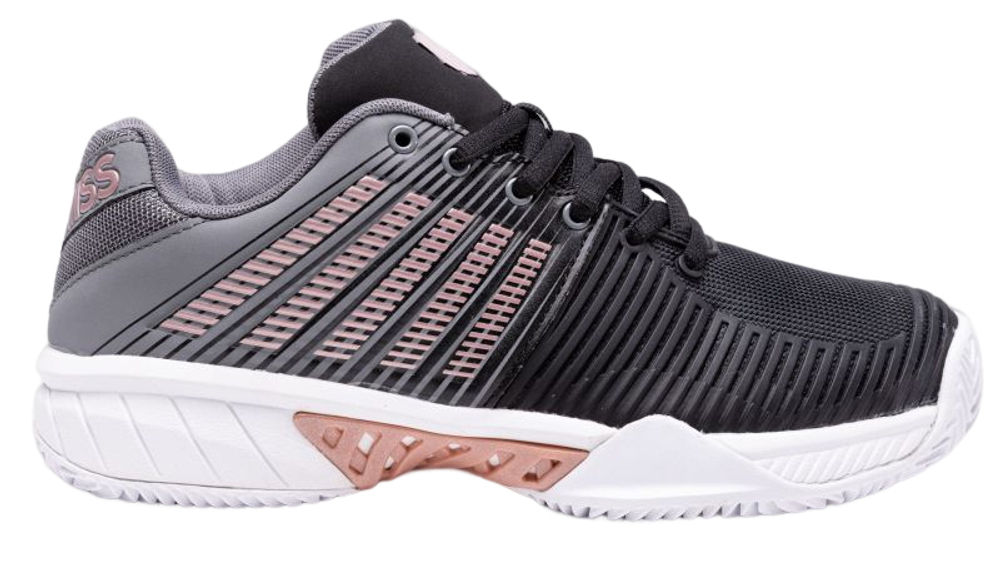 Женские теннисные кроссовки K-Swiss Express Light 2 Women - black/steel gray/rose gold