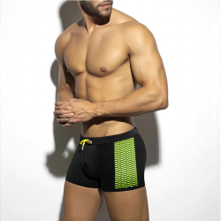 Мужские плавки боксеры черные Romeo Rossi RR6508-2