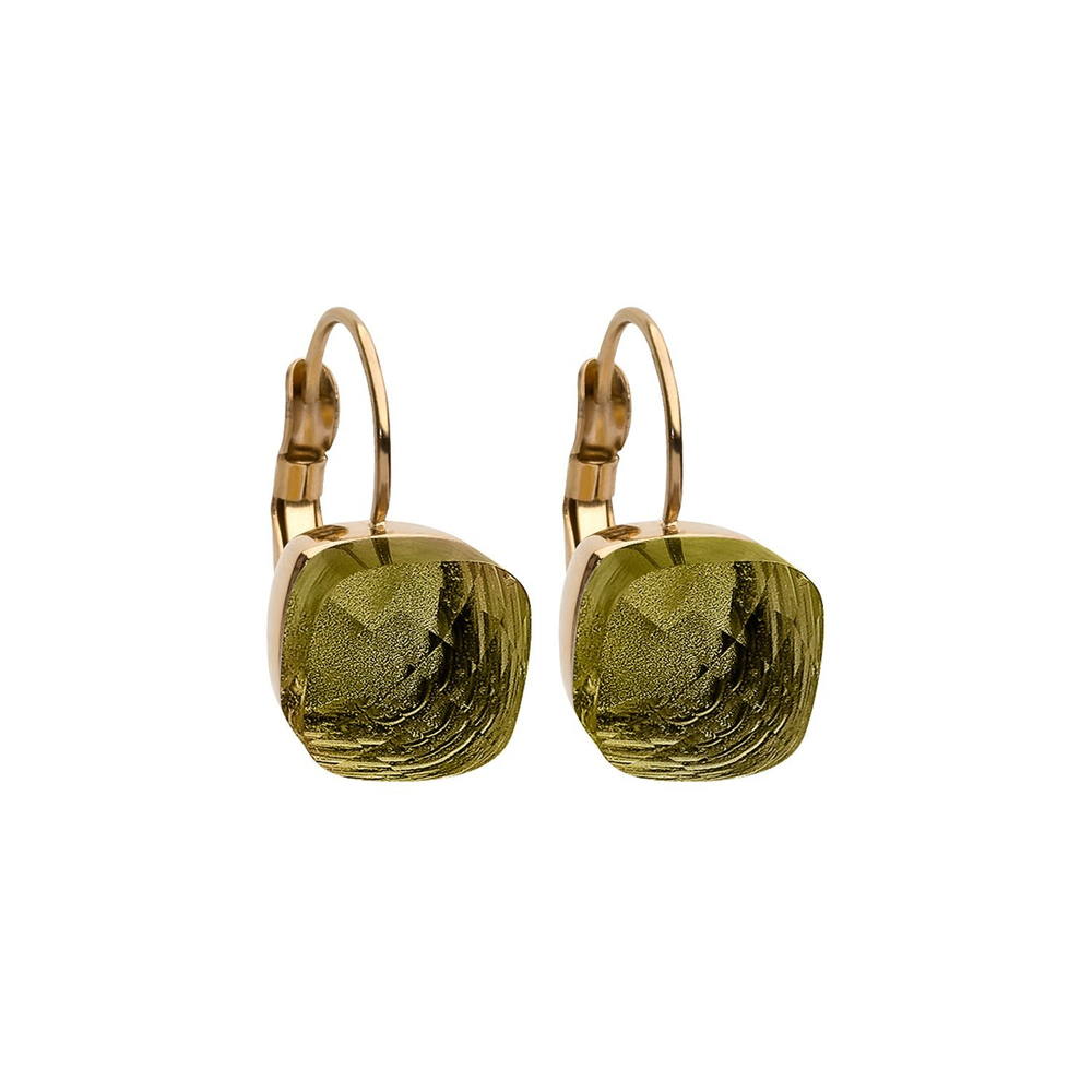 Серьги Qudo Firenze olivine 304142 G/G