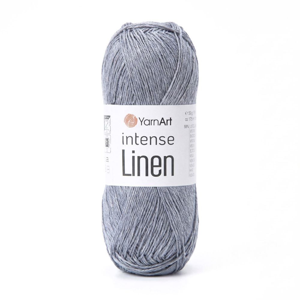 Пряжа YarnArt Intense Linen, Серый
