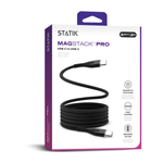 Магнитный кабель с оплёткой Statik MagStack Pro USB-C (USB 2.0) (2 м) Кабель с нейлоновой оплёткой. Поддерживаемая мощность — до 100 Вт, сила тока — 5 А, скорость передачи данных — до 480 Мбит/с