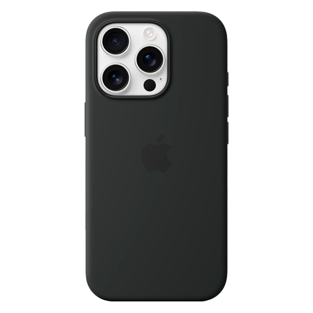 Силиконовый чехол с поддержкой MagSafe Apple Silicone Case для iPhone 16 Pro, Black (Черный)