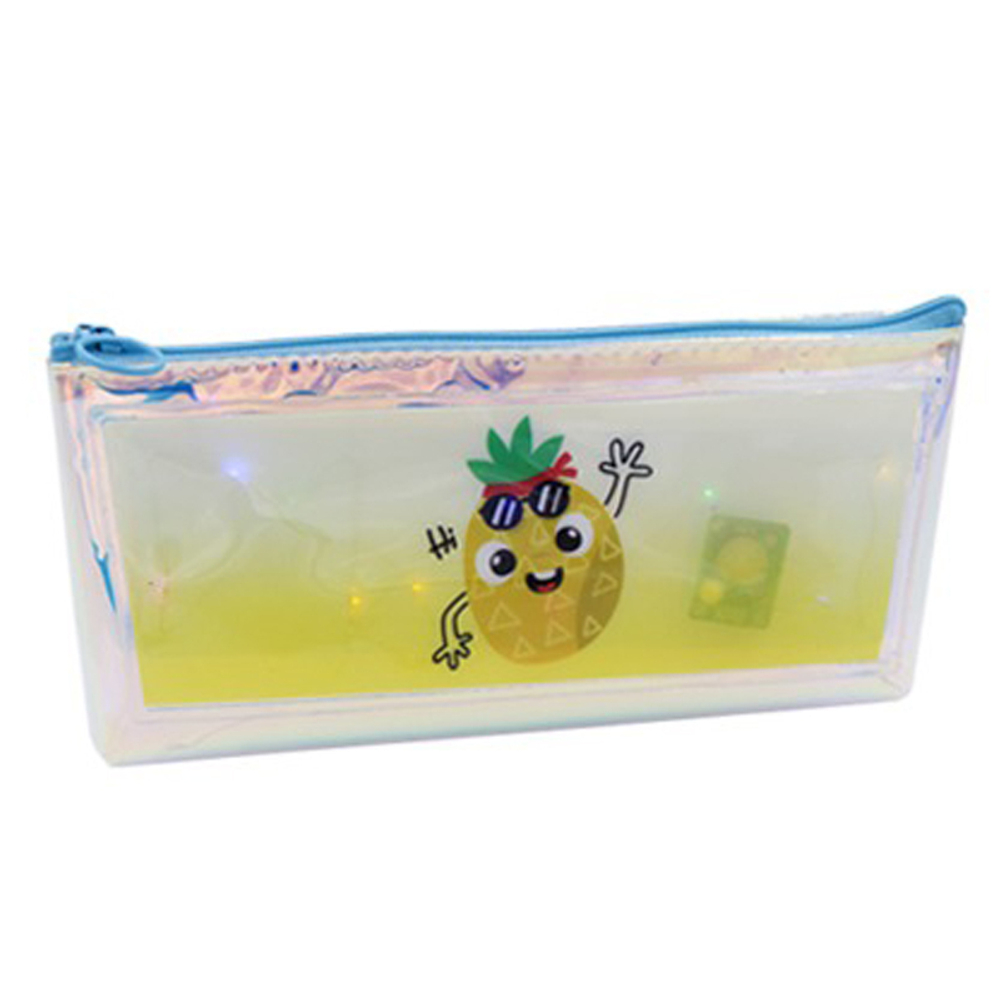 Пенал-косметичка Basir без наполнения, 20,5*9*4 см, серия "Фрукты", светящийся, ассорти