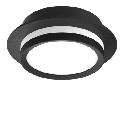 Светильник GX53, ART INFINITY КРУГ черный Встраиваемый,  110*40, 60шт