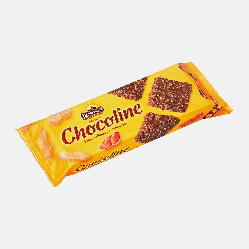 Печенье Chocoline с арахисом Шоколадово 200г