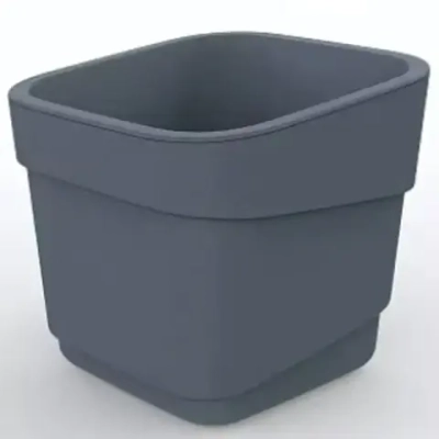 Горшок для цветов пластиковый 2,2л d-15,5см «Hills» серый