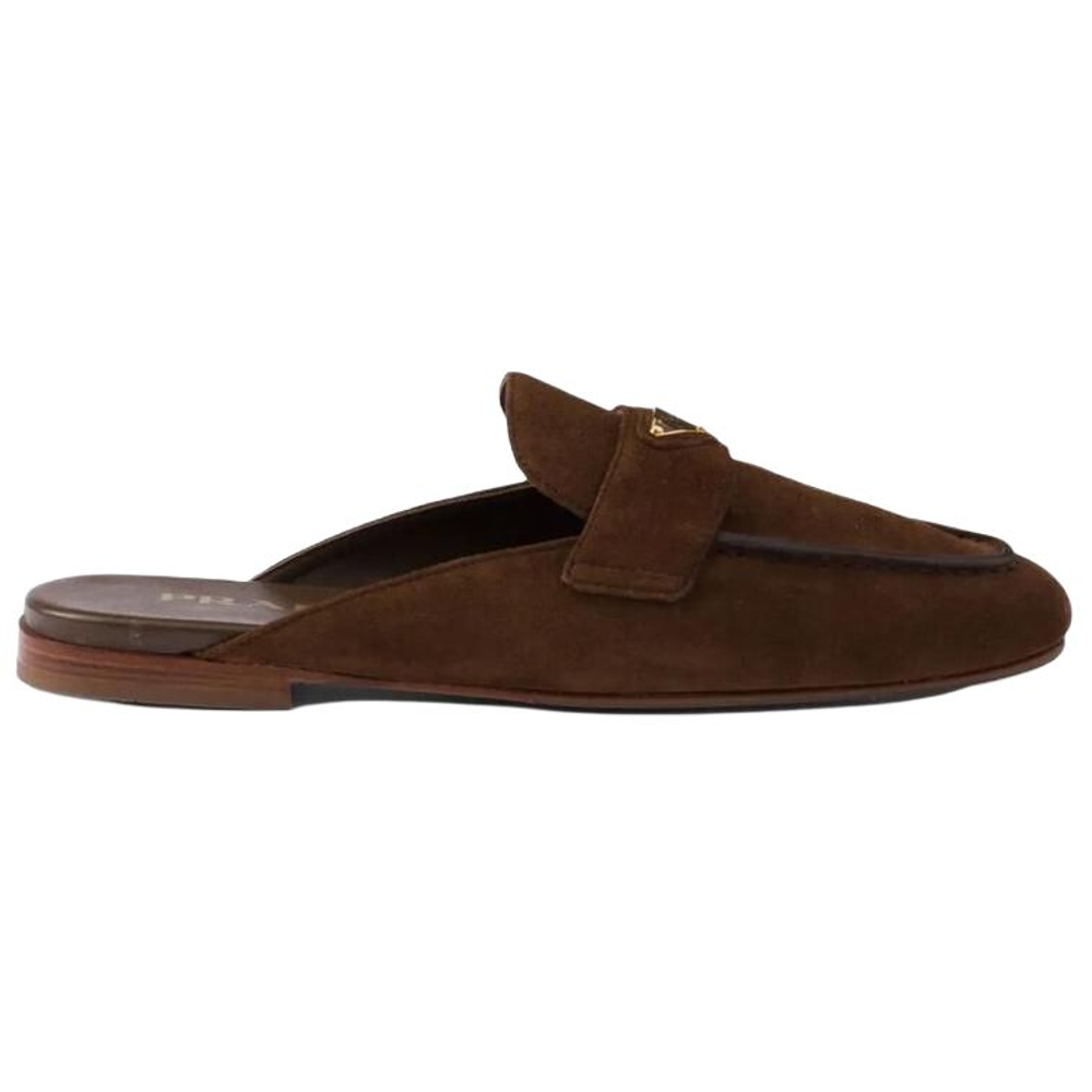 PRADA Closed Toe Slippers Men"s Brown