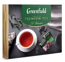 купить Набор чая из 24 видов в пакетиках Greenfield Premium Tea Collecton, 96 пак/уп (Гринфилд)