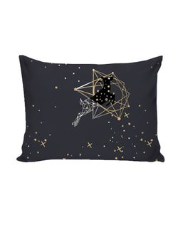 Постельное белье Полисатин Simple House "Звездный олень" 1,5-сп Наволочка 50х70 см 1 шт Простынь на резинке 90x200 см Пододеяльник 145x215 см