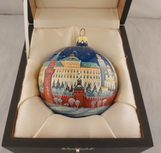 Шар новогодний с индивидуальным сюжетом ( полная роспись)