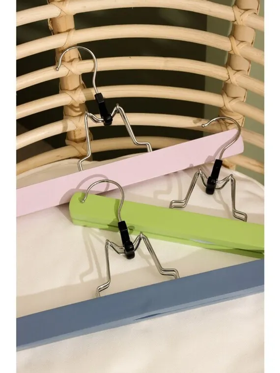 Вешалка деревянная для брюк и юбок SAVANNA «Тэри», 30×16×2 см, цвет сиреневый