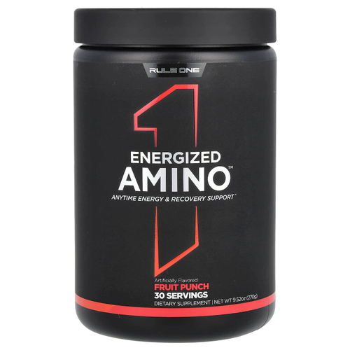 Rule One Proteins, Energized Amino, фруктовый пунш, 270 г (9,52 унции)
