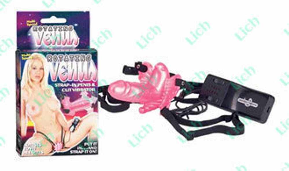 Бабочка для клитора с вращающейся вагинальной головкой