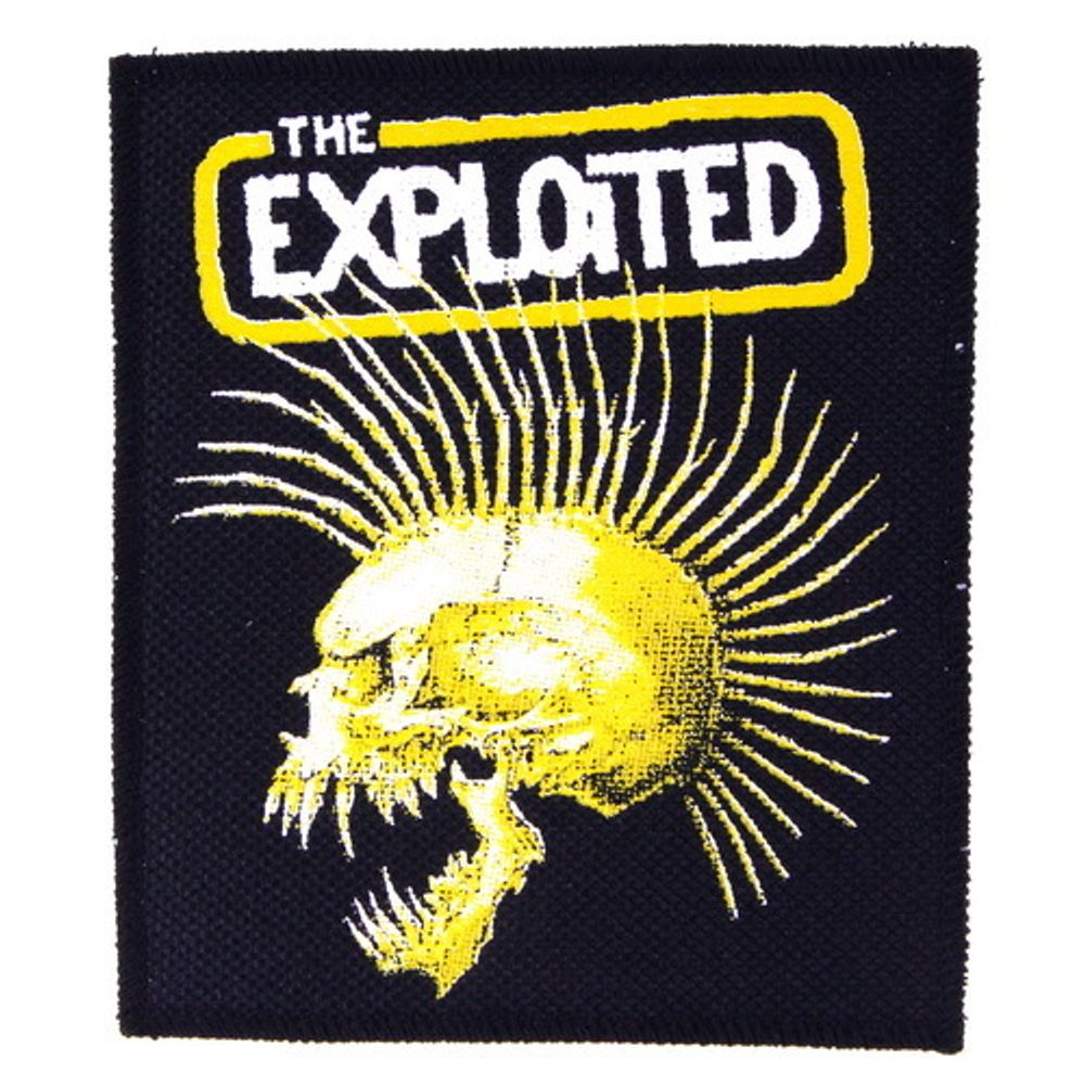 Нашивка The Exploited желтый череп (473)