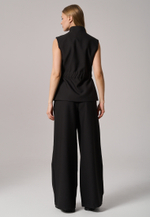 Брюки палаццо черные