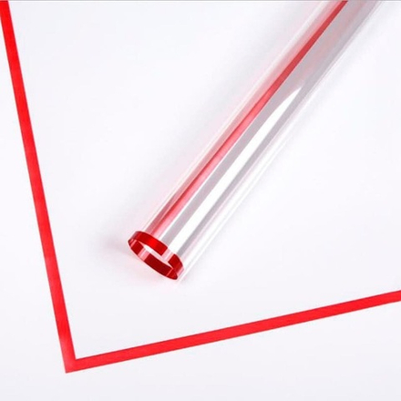 ЛИСТ ПРОЗРАЧНЫЙ 58*58/20шт БОРДО