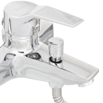 Смеситель для ванны, Frap, корот изл, с картриджем, хром, F3063