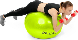 Мяч для фитнеса «ФИТБОЛ-65» Bradex SF 0720 с насосом, салатовый