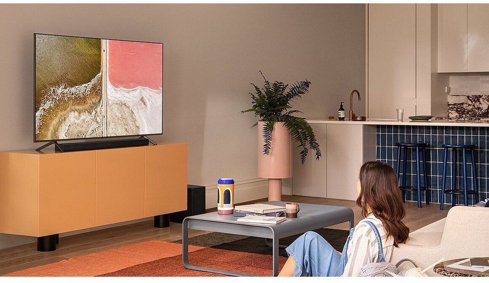 65" Телевизор Samsung QE65Q60TAU QLED HDR Smart TV, Черный
