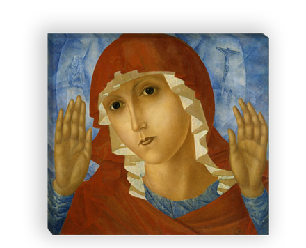 "Богоматерь Умиление злых сердец", Петров-Водкин К. С. картина для интерьера (репродукция)