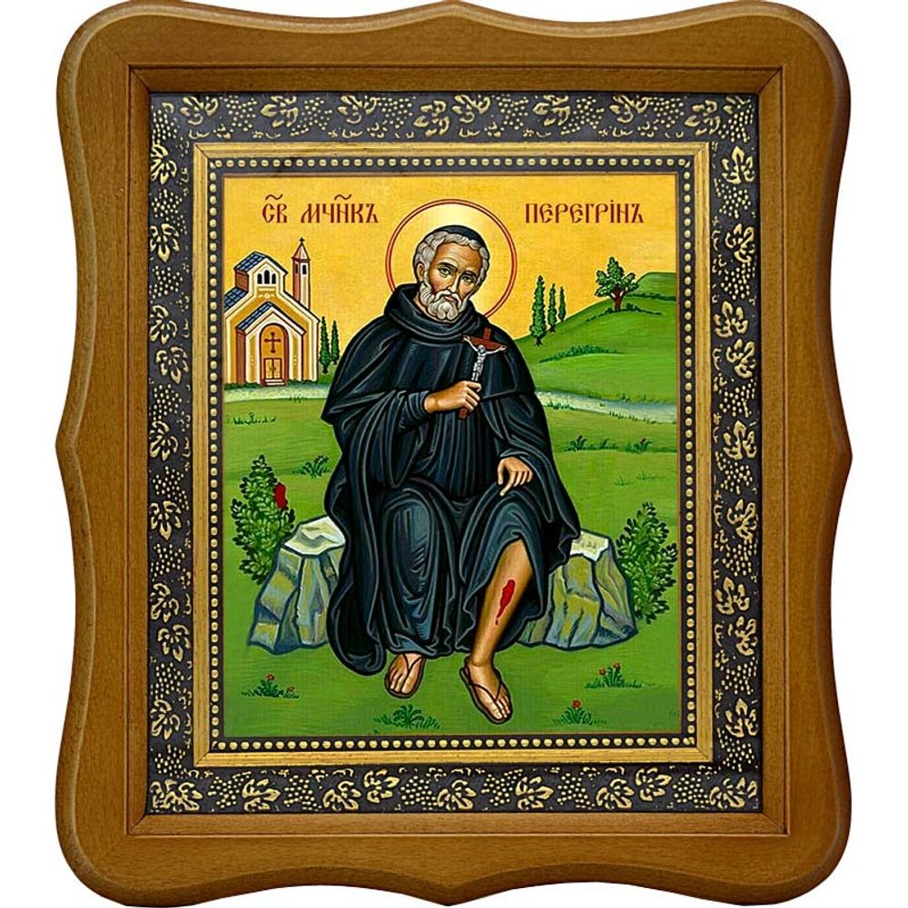 Перегрин Диррахийский мученик. Икона на холсте.